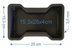 5 Forma De Piso Paver Bloquete Ossinho 4cm