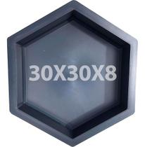 5 Forma Para Piso De Jardim E Calçada Sextavada 30x30x8 Lisa