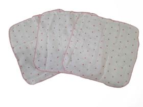 5 Fralda De Pano Cremer 70x70cm Com Crochê 5 Fralda De Pano Cremer 70x70cm Com Crochê