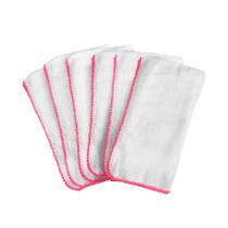 5 Fralda De Pano Pinte E Borde 70x70cm Cremer Com Crochê