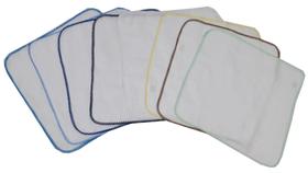 5 Fraldas De Boca Bebê Com Faixa Pinte E Borde 33x33cm Com Crochê