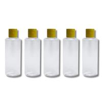 5 Frascos Fliptop Viagem Shampoo Creme Sabonete 100ml