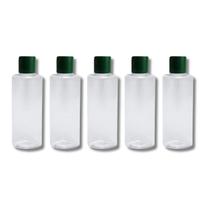 5 Frascos Fliptop Viagem Shampoo Creme Sabonete 100ml