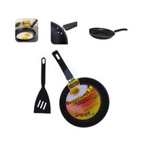 5 Frigideiras Aluminio 22cm Revestimento Antiaderente Espátula