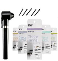 5 Henna Glance Sobrancelha Rare Way Profissional - Mini Mixer Misturador de Pigmentos Completo 5 Henna Glance Sobrancelha Rare Way Profissional - Mini Mixer Misturador de Pigmentos Completo