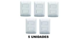 5 Interruptores 2 Teclas Simples 6A Tramontina Aria 5 Interruptores 2 Teclas Simples 6A Tramontina Aria