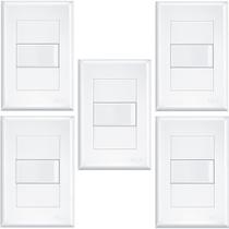 5 Interruptores Simples 4x2 16A Com Parafuso Evidence - FAME 5 Interruptores Simples 4x2 16A Com Parafuso Evidence - FAME