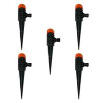 5 Irrigador Giratório Espiga Redondo Jardim C/ Haste Própria 5 Irrigador Giratório Espiga Redondo Jardim C/ Haste Própria