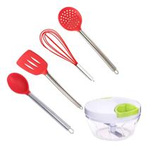 5 Itens Cozinha Colher Espátula Fue Triturador Chá De Panela 5 Itens Cozinha Colher Espátula Fue Triturador Chá De Panela