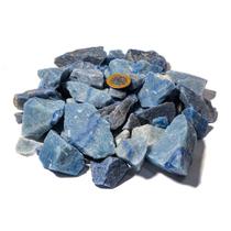 5 Kg Cascalho Bruto Quartzo Azul Natural 10 a 70mm Tipo B