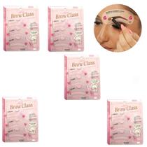 5 Kit 3 Molde Regua Para Modelagem De Sobrancelhas Design