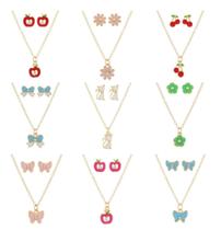 5 Kit Colar E Brinco Conjunto Infantil Menina
