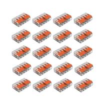 5 Kit Conector Para 5P 32A 440 4mm RIG 4 Peças Wago 221-415 5 Kit Conector Para 5P 32A 440 4mm RIG 4 Peças Wago 221-415