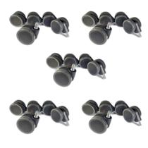5 Kit Rodizio 5 Unidade Antirisco Pu Cadeira Escritório 65Mm 5 Kit Rodizio 5 Unidade Antirisco Pu Cadeira Escritório 65Mm