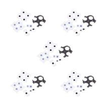 5 Kits Completos de Borrachas Condutivas BDM-020 Compatíveis com Controle de PlayStation 5 Ps5