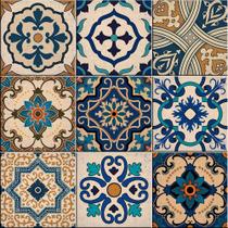 5 Kits De 9 Peças De 15x15cm Azulejo Decorativo Estoril. - Sofistiq Digital Design
