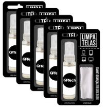 5 Kits Limpa Telas 30Ml Com Pano Microfibra - Gftech