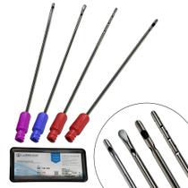 5 KITS LIPO DE PAPADA C/4 CÂNULAS DESCART. ROSCA P/LUER 20ML Tamanho:Único