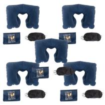 5 Kits Para Viagem Familia - Almofada - Tapa Olho e Protetor Auricular 5 Kits Para Viagem Familia - Almofada - Tapa Olho e Protetor Auricular