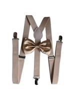 5 Kits Suspensório + Gravata Borboleta Adulto