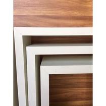 5 Kits Trio De Nichos Branco Tx 15mm C/ 10cm De Profundidade 5 Kits Trio De Nichos Branco Tx 15mm C/ 10cm De Profundidade