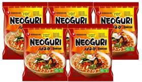 5 Lamen Coreano Neoguri Sabor Picante E Frutos Do Mar 100G