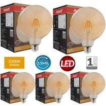5 Lâmpada 4w Globo Vintage Retrô Luz Âmbar Soquete E27 Avant 5 Lâmpada 4w Globo Vintage Retrô Luz Âmbar Soquete E27 Avant