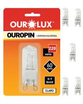 5 Lâmpada Halógena Ouropin 2800K 60w 220v Ourolux