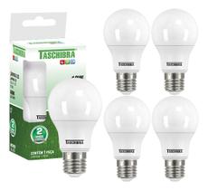 5 Lâmpada Led Bulbo 12w E27 4000k Branco Neutro Taschibra