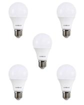5 Lâmpada LED Bulbo 9w Superled Ouro Biv 6500k Ourolux