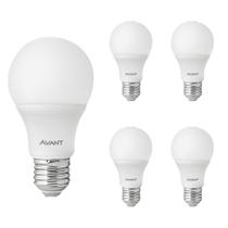 5 Lâmpada LED Pera 9W 6500K Bivolt Branco Frio