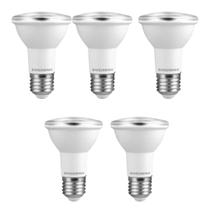 5 Lâmpada Par20 Crystal 4.8w 6500k 450lm E27 Branco-frio