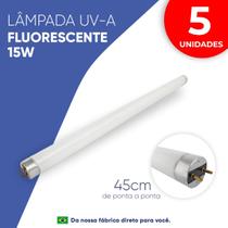 5 Lâmpadas Fluorescente UV-A 15w 5 Lâmpadas Fluorescente UV-A 15w