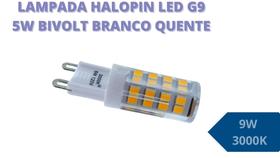 5 Lampadas Halopin G9 9w Branco Quente 3500k - TEK LEDs