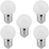 5 Lâmpadas Led Bolinha Decorativa Orby 2,5W 220V Branco Frio 5 Lâmpadas Led Bolinha Decorativa Orby 2,5W 220V Branco Frio