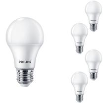 5 Lâmpadas Led Bulbo 9w 4000k Philips Neutro A60 806Lm 5 Lâmpadas Led Bulbo 9w 4000k Philips Neutro A60 806Lm