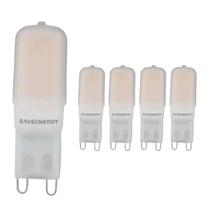 5 Lâmpadas LED Halopin G9 2W 6500K 180lm 220V Save Energy