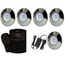 5 Led Slim Rgb 10w Inox 316 Piscina Smartpool Fonte Cabo 2m 5 Led Slim Rgb 10w Inox 316 Piscina Smartpool Fonte Cabo 2m