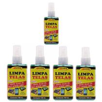 5 Limpa Tela Allchem P/Telas De Tv, Celular, Gps Em Geral 100ml