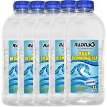 5 Litros Água Desmineralizada Deionizada RadnaQ Uso em Baterias Radiadores Máquinas e Ferramentas