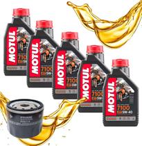 5 Litros Motul Sintético 7100 20w50 K1600 + Hiflo Hf160 5 Litros Motul Sintético 7100 20w50 K1600 + Hiflo Hf160
