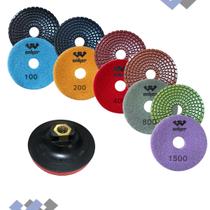 5 Lixa Diamantada Color Mármore Granito Porcelanato Suporte 5 Lixa Diamantada Color Mármore Granito Porcelanato Suporte