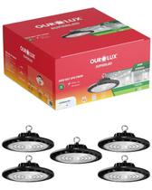 5 Luminárias High Bay UFO 200W Bivolt Cor da Luz Branco Frio 6500K Ourolux 5 Luminárias High Bay UFO 200W Bivolt Cor da Luz Branco Frio 6500K Ourolux