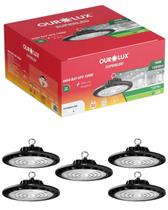 5 Luminárias High Bay UFO Preto 150W Bivolt Cor da Luz Branco Frio 6500K Ourolux 5 Luminárias High Bay UFO Preto 150W Bivolt Cor da Luz Branco Frio 6500K Ourolux