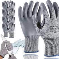 5 Luvas anticorte Manuseio de peças cortantes e Serviços de alta sensibilidade