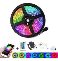 5 M Fita Led 5050 Rgb Musical Controle Wifi Magic Home App