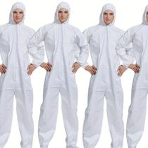 5 Macacão Químico P/contaminação, Manipulação, Químico Forte 5 Macacão Químico P/contaminação, Manipulação, Químico Forte