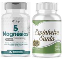 5 Magnésio Dipp / Muwiz 120 Cápsulas Espinheira Santa 120 cápsulas 5 Magnésio Dipp / Muwiz 120 Cápsulas Espinheira Santa 120 cápsulas
