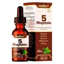 5 Magnésio Malato Hidróxido Taurato Bisglicinato Óxido 30ml Melfort
