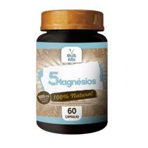 5 Magnésios 1000mg com 60 cápsulas Multivitta 5 Magnésios 1000mg com 60 cápsulas Multivitta